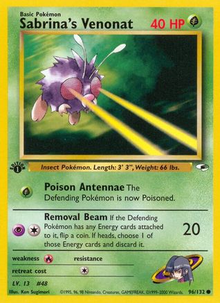 Sabrina's Venonat 96/132 - Gym Heroes Unlimited - Poke-Collect