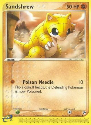 Sandshrew 75/100 - Sandstorm Reverse Holofoil