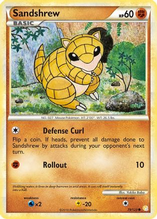 Sandshrew 79/123 - HeartGold SoulSilver - Poke-Collect