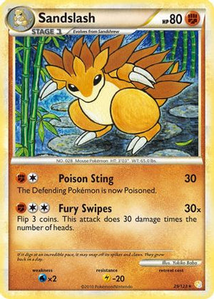 Sandslash 29/123 - HeartGold SoulSilver Reverse Holofoil - Poke-Collect