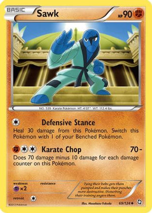 Sawk 69/124 - Dragons Exalted Reverse Holofoil - Poke-Collect