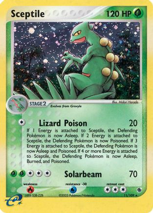 Sceptile - 11/109 11/109 - Ruby and Sapphire Holofoil - Poke-Collect