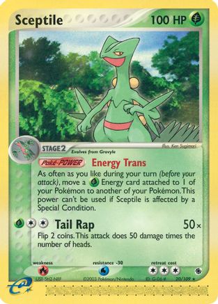 Sceptile - 20/109 20/109 - Ruby and Sapphire Reverse Holofoil - Poke-Collect