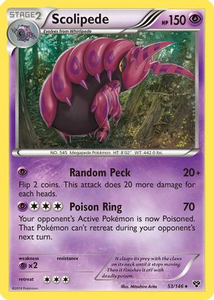 Scolipede 53/146 - XY Base Set - Poke-Collect