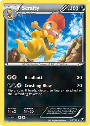 Scrafty 68/108 - Dark Explorers - Poke-Collect