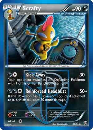 Scrafty (Team Plasma) 86/135 - Plasma Storm Reverse Holofoil - Poke-Collect