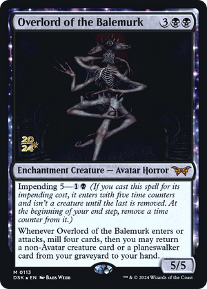 Overlord of the Balemurk (PRE-113) - Duskmourn: House of Horror Promos: (enchantment) Foil - Poke-Collect