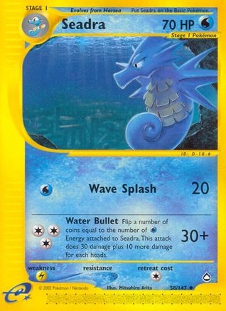 Seadra 58/147 - Aquapolis Reverse Holofoil - Poke-Collect