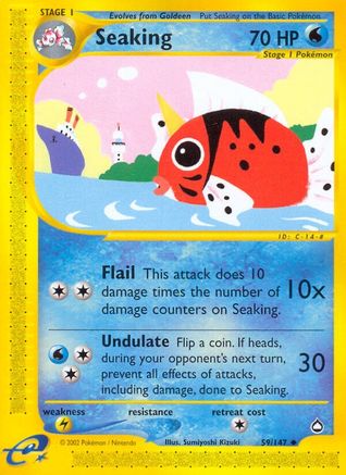 Seaking 59/147 - Aquapolis Reverse Holofoil - Poke-Collect