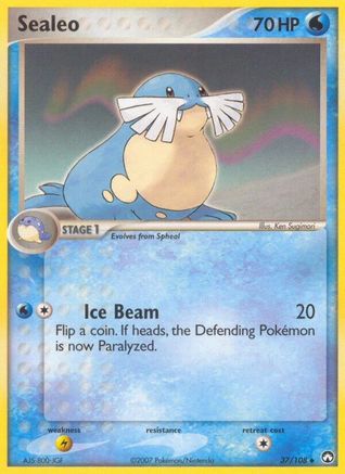 Sealeo 37/108 - Power Keepers Reverse Holofoil - Poke-Collect