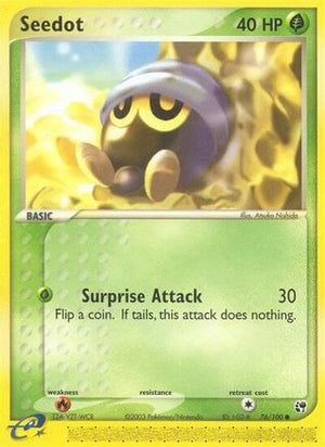 Seedot - 76/100 76/100 - Sandstorm Reverse Holofoil - Poke-Collect
