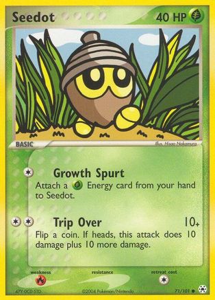 Seedot 71/101 - Hidden Legends Reverse Holofoil - Poke-Collect
