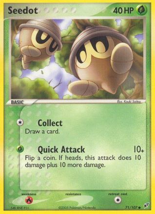Seedot 71/107 - Deoxys Reverse Holofoil - Poke-Collect