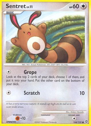 Sentret 104/132 - Secret Wonders Reverse Holofoil - Poke-Collect