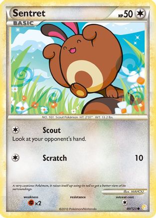 Sentret 80/123 - HeartGold SoulSilver - Poke-Collect