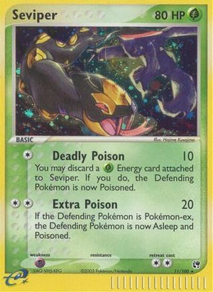 Seviper 11/100 - Sandstorm Holofoil - Poke-Collect