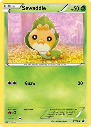 Sewaddle (10) 10/113 - Legendary Treasures - Poke-Collect