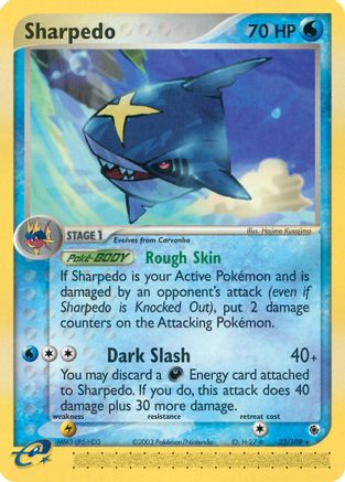 Sharpedo 22/109 - Ruby and Sapphire Reverse Holofoil - Poke-Collect