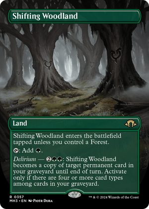 Shifting Woodland (Borderless) (MH3-357) - Modern Horizons 3 (Borderless) - Poke-Collect