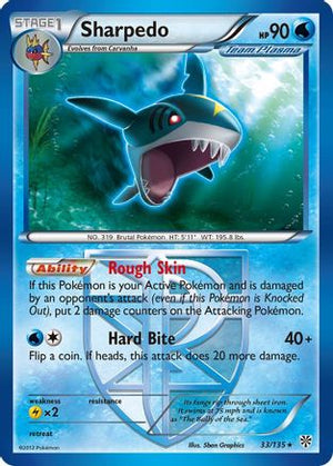 Sharpedo (Team Plasma) 33/135 - Plasma Storm Reverse Holofoil - Poke-Collect