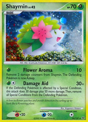 Shaymin (14) 14/127 - Platinum Holofoil - Poke-Collect