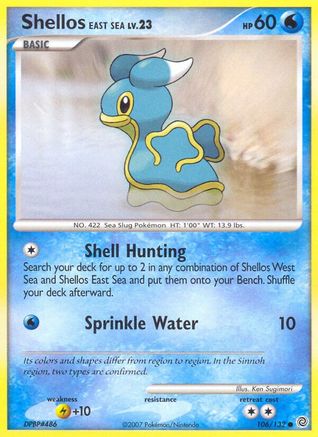 Shellos East Sea 106/132 - Secret Wonders - Poke-Collect