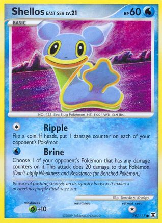 Shellos East Sea 79/111 - Rising Rivals Reverse Holofoil - Poke-Collect