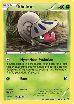 Shelmet 11/101 - Noble Victories Reverse Holofoil - Poke-Collect