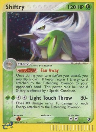 Shiftry - 12/100 12/100 - Sandstorm Reverse Holofoil - Poke-Collect