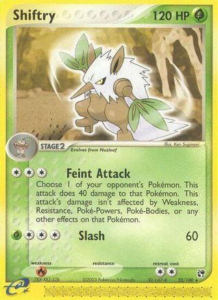 Shiftry - 22/100 22/100 - Sandstorm Reverse Holofoil - Poke-Collect