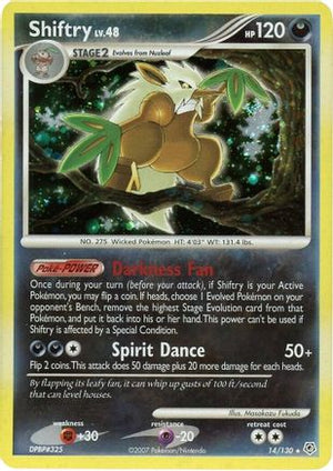 Shiftry 14/130 - Diamond and Pearl Holofoil - Poke-Collect