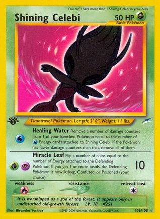 Shining Celebi 106/105 - Neo Destiny Unlimited Holofoil - Poke-Collect