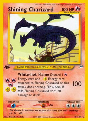 Shining Charizard 107/105 - Neo Destiny Unlimited Holofoil - Poke-Collect