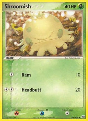 Shroomish 63/106 - Emerald Reverse Holofoil