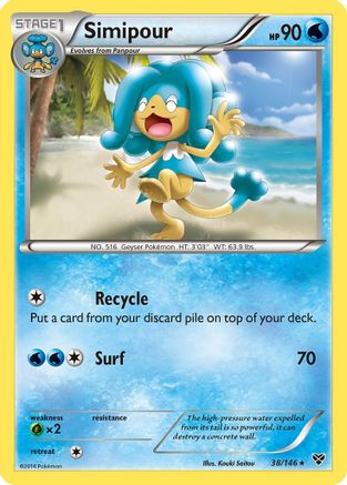 Simipour 38/146 - XY Base Set Reverse Holofoil - Poke-Collect