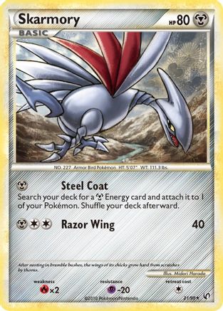 Skarmory 21/90 - Undaunted Reverse Holofoil - Poke-Collect