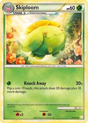 Skiploom 51/123 - HeartGold & SoulSilver Reverse Holofoil - Poke-Collect