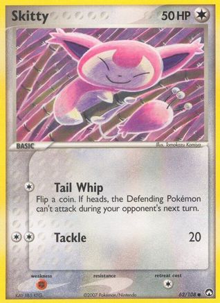 Skitty 62/108 - Power Keepers Reverse Holofoil - Poke-Collect