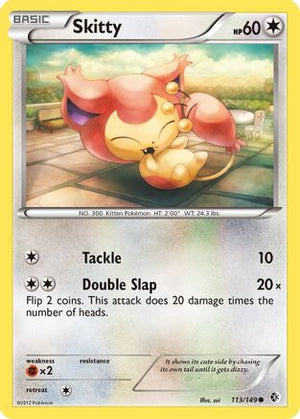 Skitty 113/149 - Boundaries Crossed Reverse Holofoil - Poke-Collect