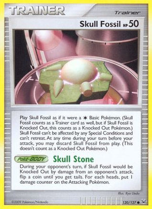 Skull Fossil 120/127 - Platinum Reverse Holofoil - Poke-Collect