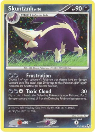Skuntank 15/130 - Diamond & Pearl Reverse Holofoil - Poke-Collect