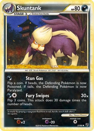 Skuntank 37/90 - HSUndaunted Reverse Holofoil - Poke-Collect