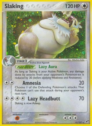 Slaking 15/107 - Deoxys Reverse Holofoil - Poke-Collect