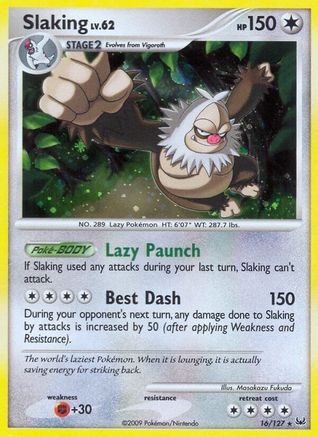 Slaking 16/127 - Platinum Reverse Holofoil - Poke-Collect