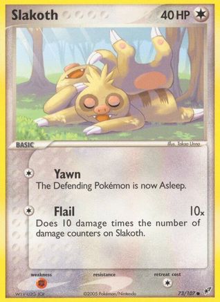 Slakoth 73/107 - Deoxys Reverse Holofoil - Poke-Collect