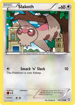 Slakoth 101/124 - Dragons Exalted - Poke-Collect