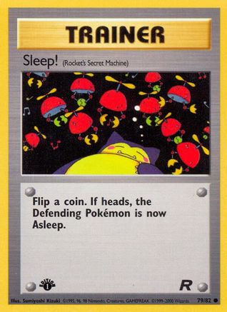 Sleep! 79/82 - Team Rocket 1st Edition - Poke-Collect