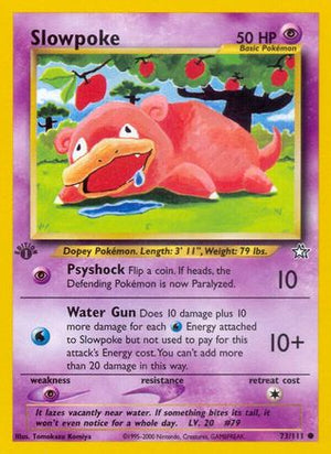 Slowpoke 73/111 - Neo Genesis 1st Edition - Poke-Collect