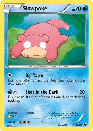 Slowpoke 23/108 - Dark Explorers Reverse Holofoil - Poke-Collect