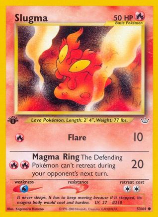 Slugma 53/64 - Neo Revelation 1st Edition - Poke-Collect